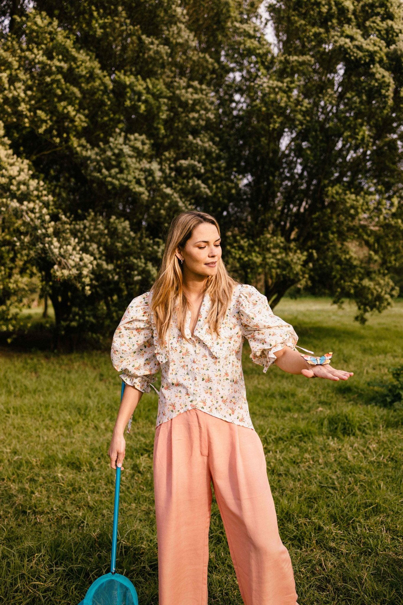 Lovely Trousers | Coral Linen Fabric