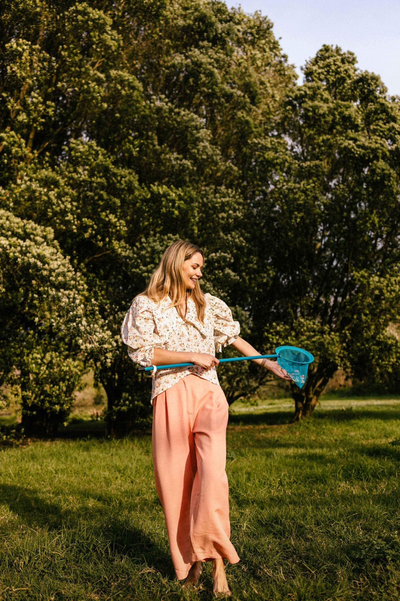 Lovely Trousers | Coral Linen Fabric