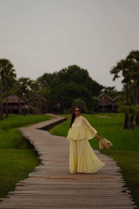 PEARL DRESS| Golden Mist