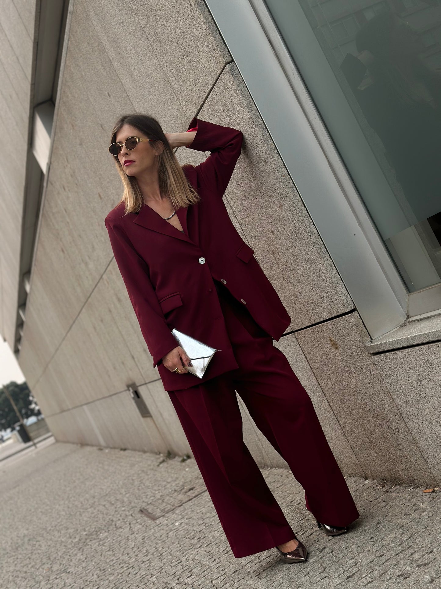 Unique Blazer | Cherry red