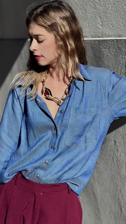 Misses Soft Denim Shirt